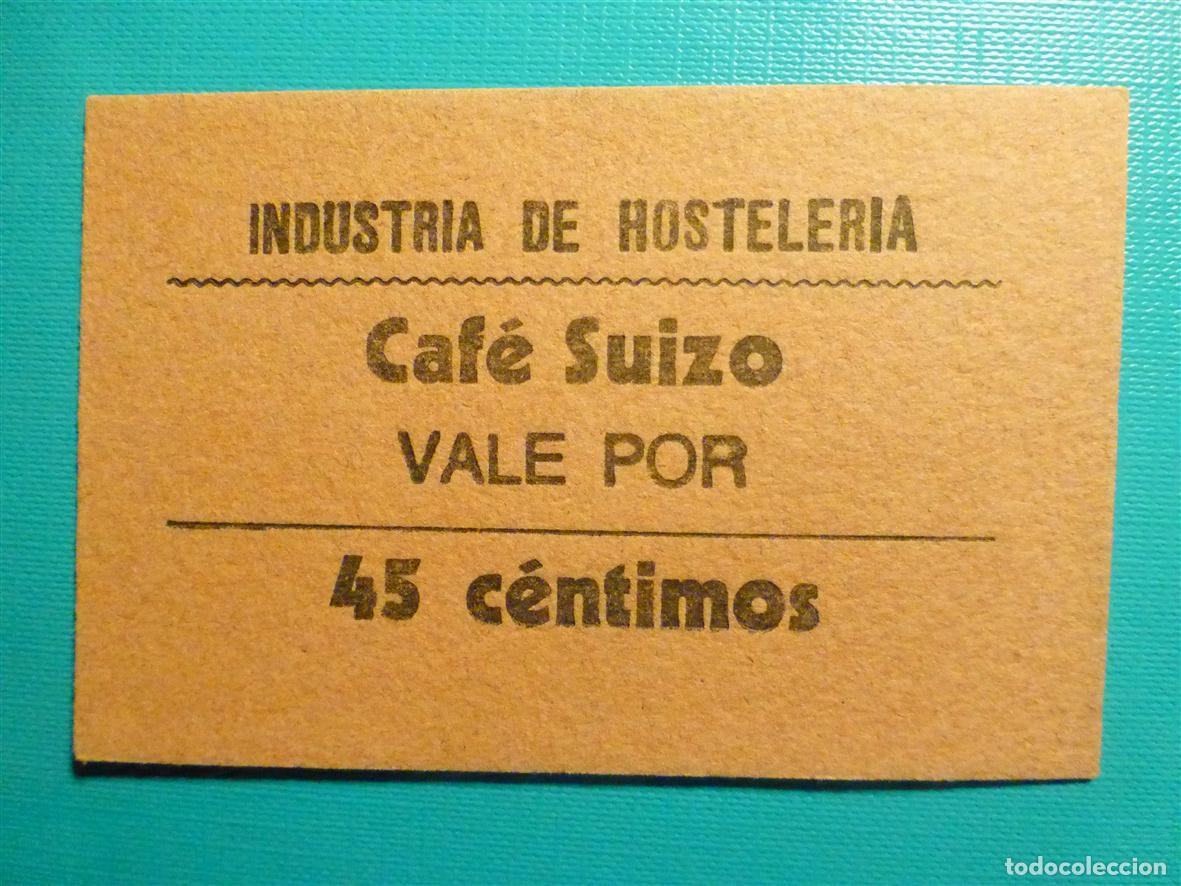 Monedas locales: Caf&eacute; Suizo - Vale por 45 c&eacute;ntimos - Industria de hosteleria -