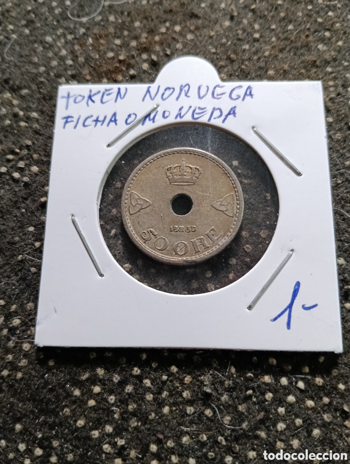 Monedas locales: Token o Jeton de Noruega, ficha o moneda