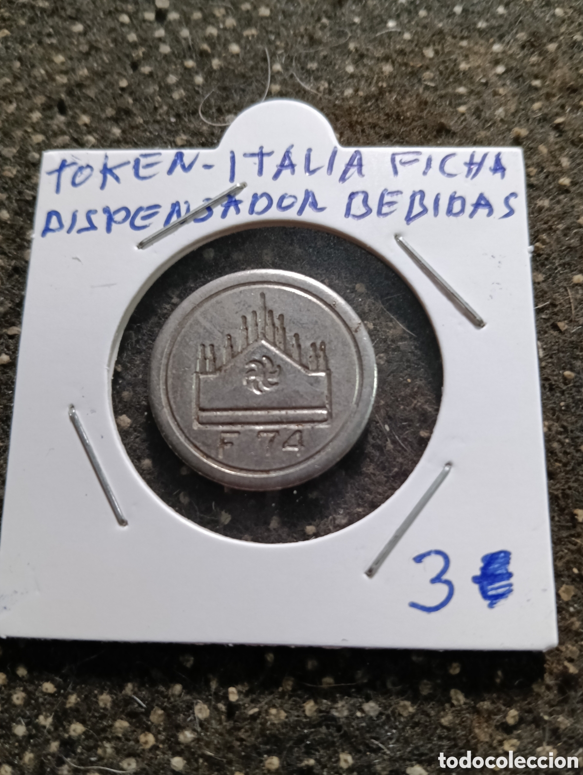Monedas locales: Token o Jeton Italia ficha dispensadores de bebida