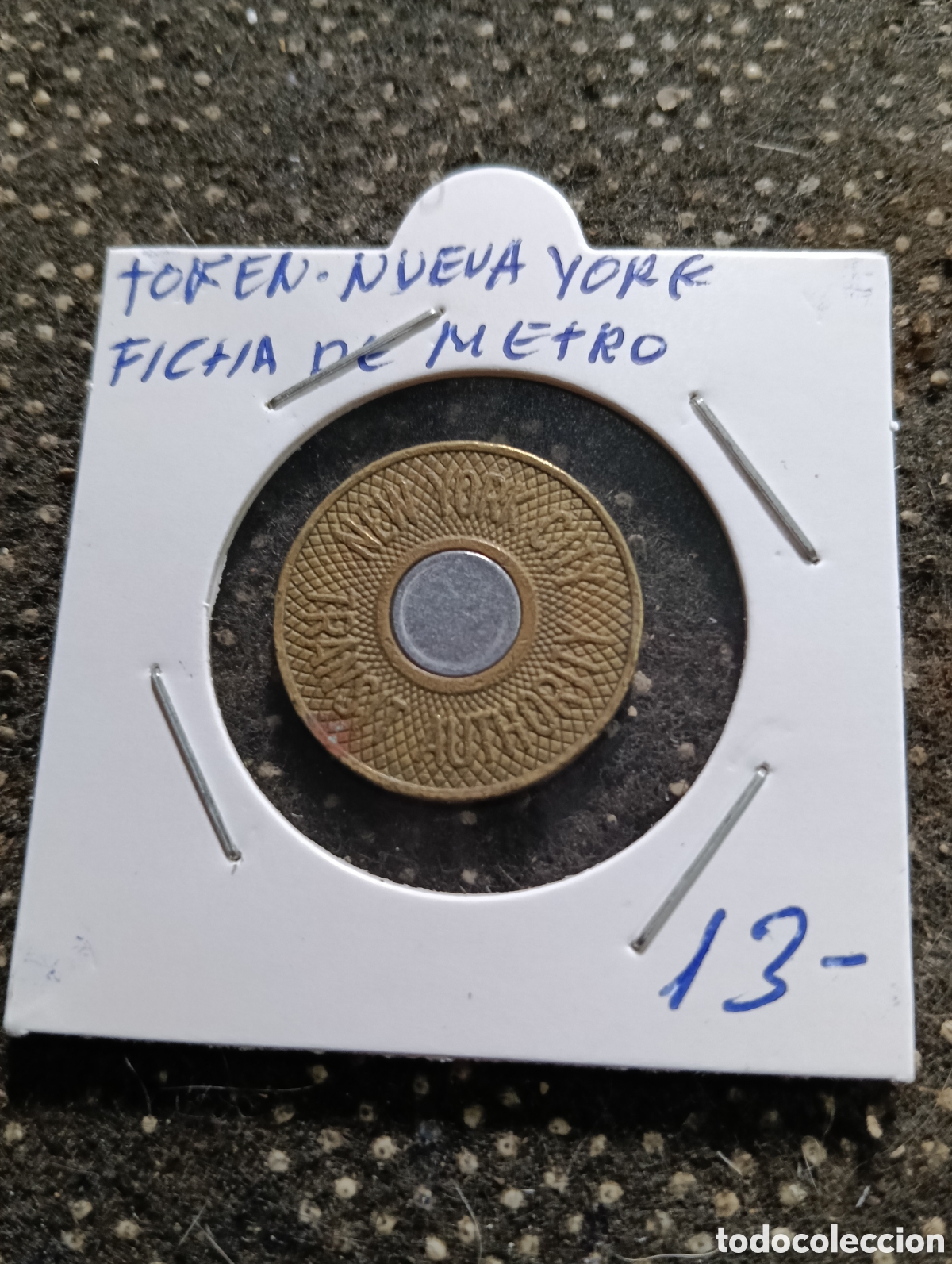 Monedas locales: Token o Jeton Nueva York Estados Unidos ficha de metro