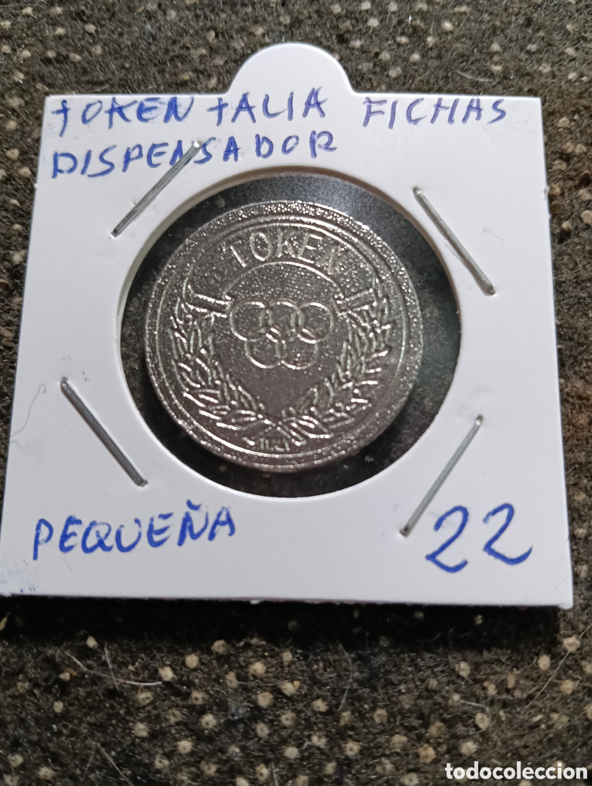 Monedas locales: Token o Jeton Italia fichas de dispensador, Peque&ntilde;a