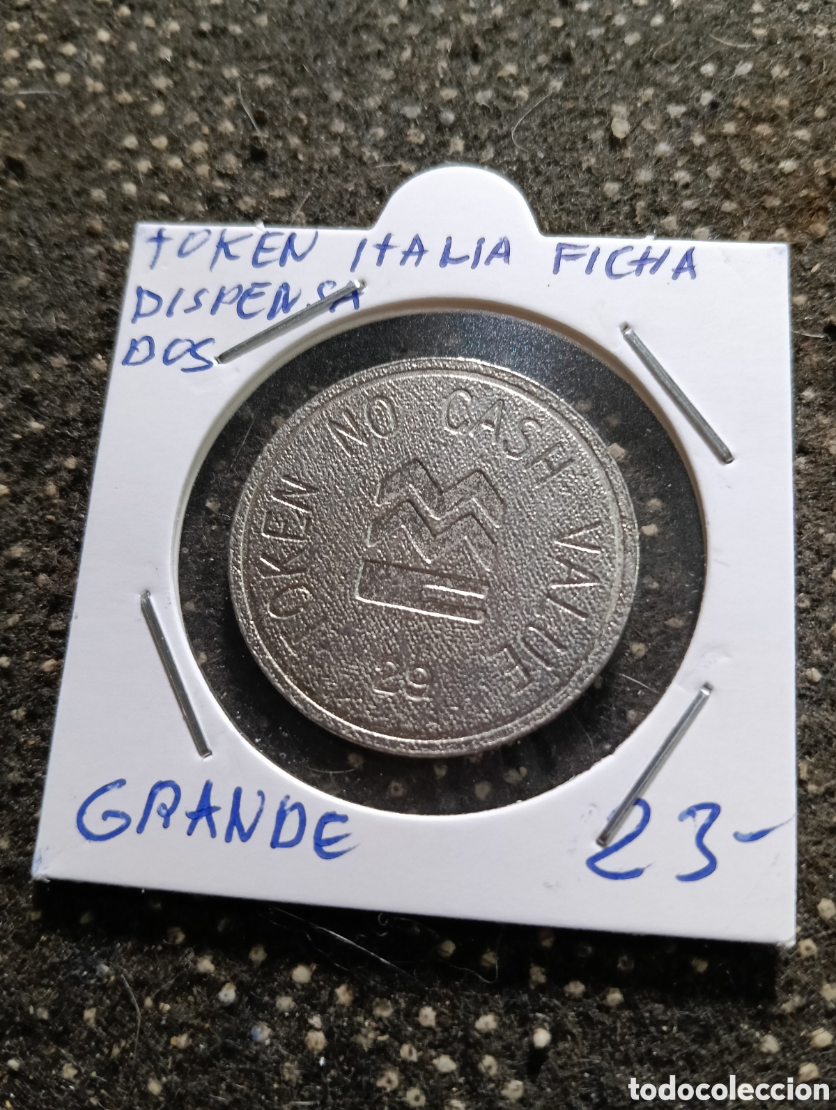 Monedas locales: Token o Jeton Italia fichas de dispensador, Grande