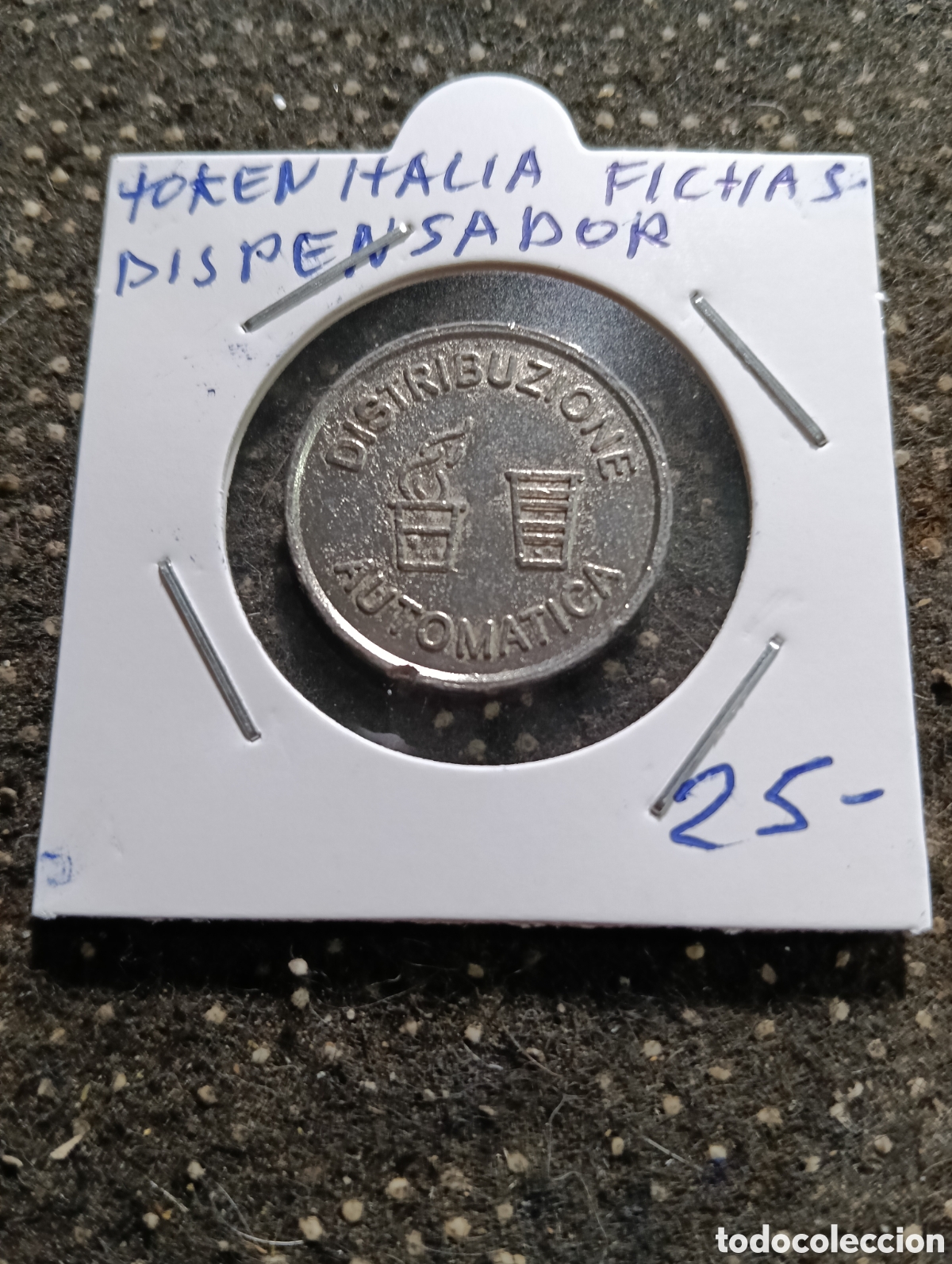 Monedas locales: Token o Jeton Italia fichas de dispensador