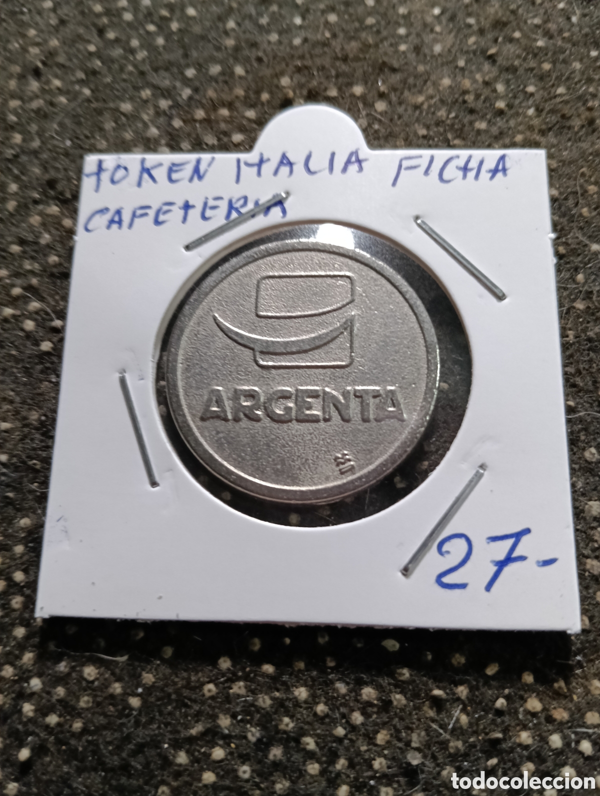 Monedas locales: Token o Jeton Italia fichas de cafeter&iacute;a Argenta