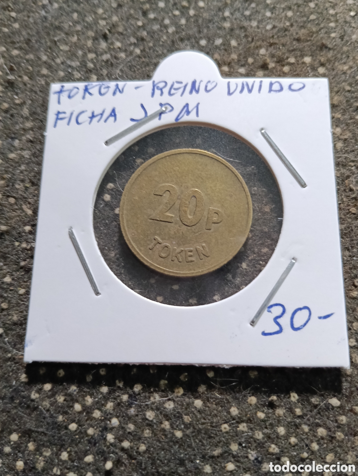 Monedas locales: Token o Jeton Reino Unido ficha J.P.M.