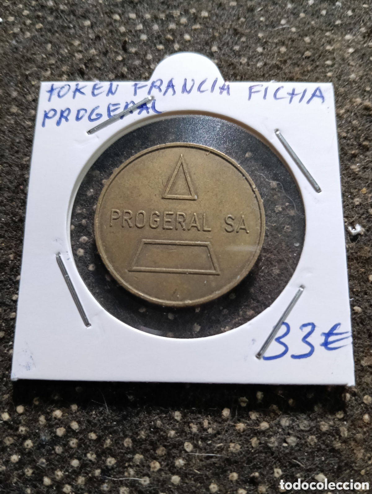 Monedas locales: Token o Jeton Francia fichas lavado de coches Progeral S.A.