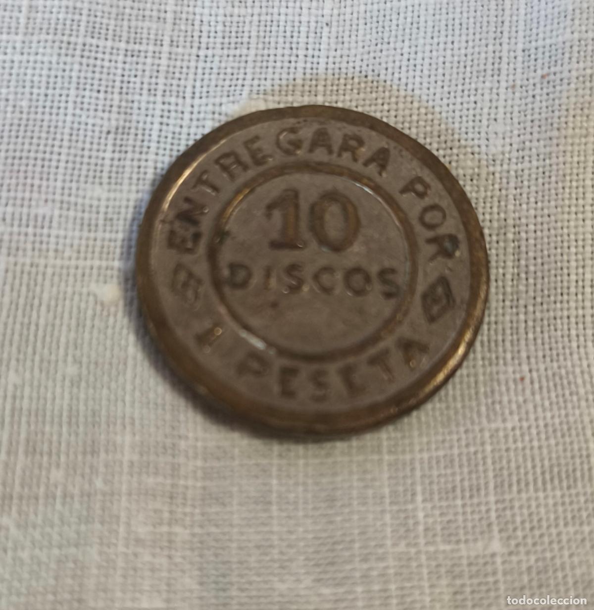 Monedas locales: 10 DISCOS TALLERES SAN CARLOS DE C&Aacute;DIZ.
