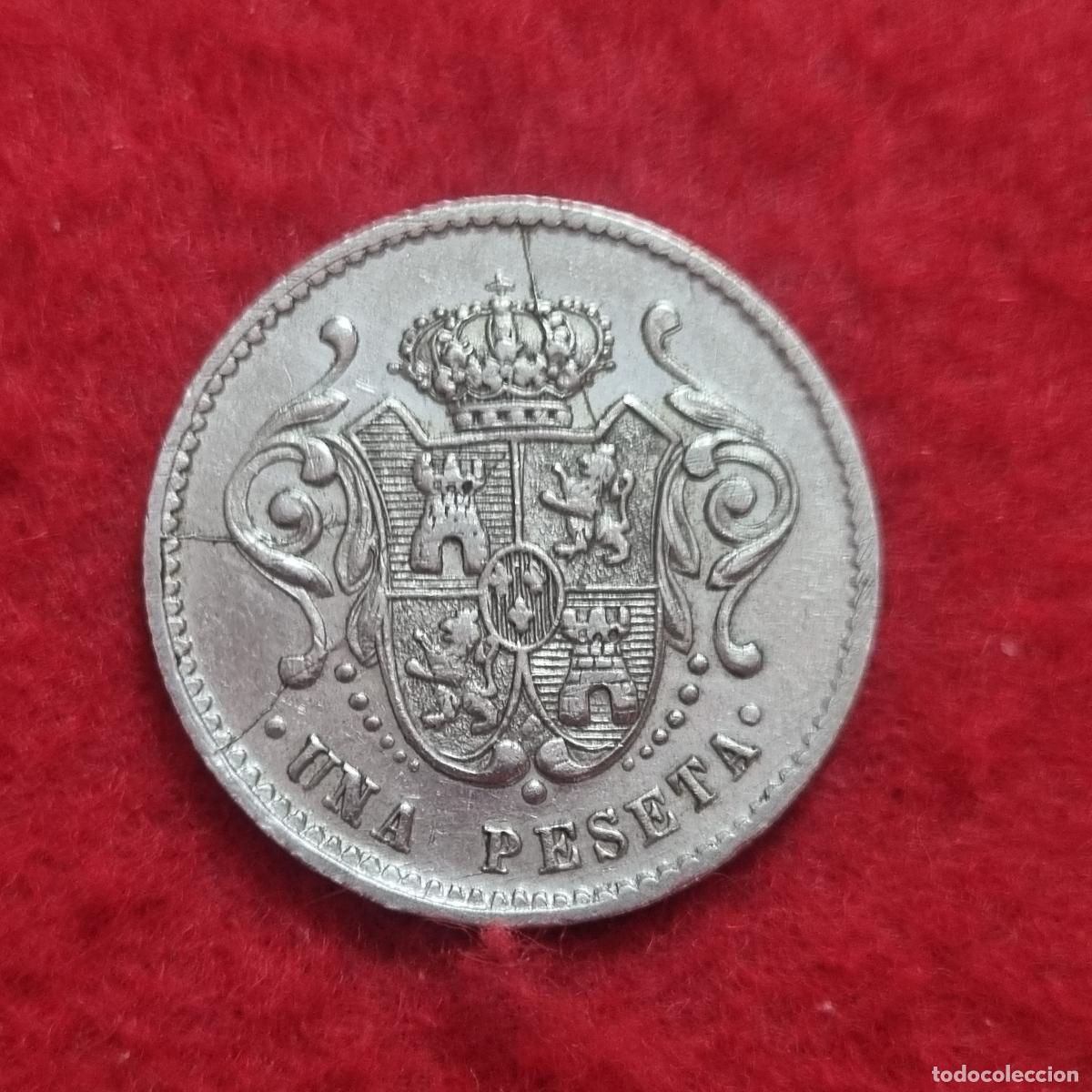Monedas locales: FICHA CASINO VALOR 1 PESETA MODERNISTA ORIGINAL C41F