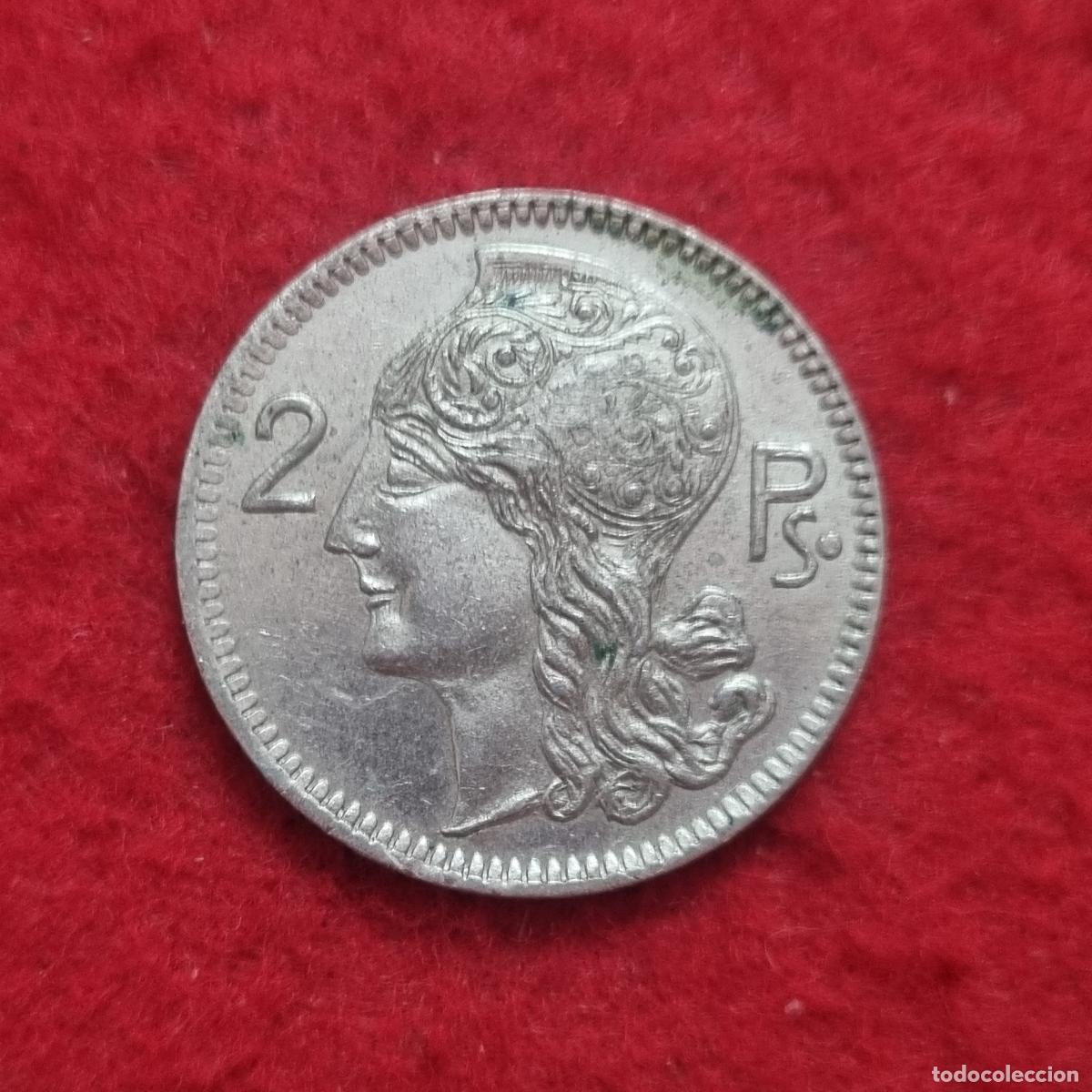 Monedas locales: FICHA CASINO VALOR 2 PESETAS MODERNISTA ORIGINAL C41F