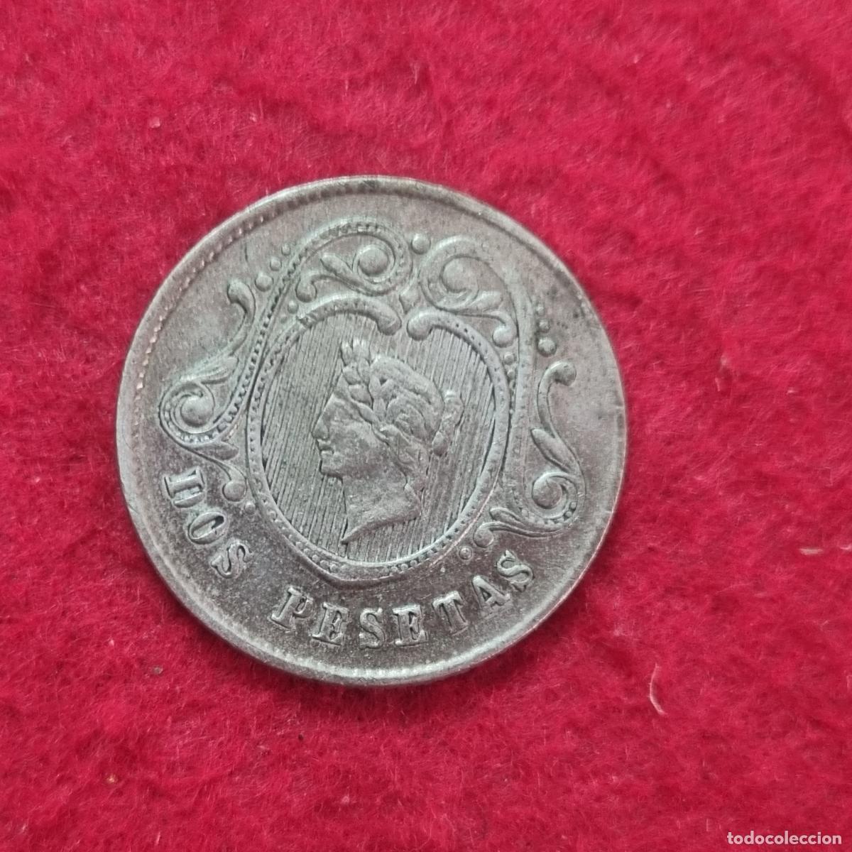 Monedas locales: FICHA CASINO VALOR 2 PESETAS MODERNISTA ORIGINAL C41F
