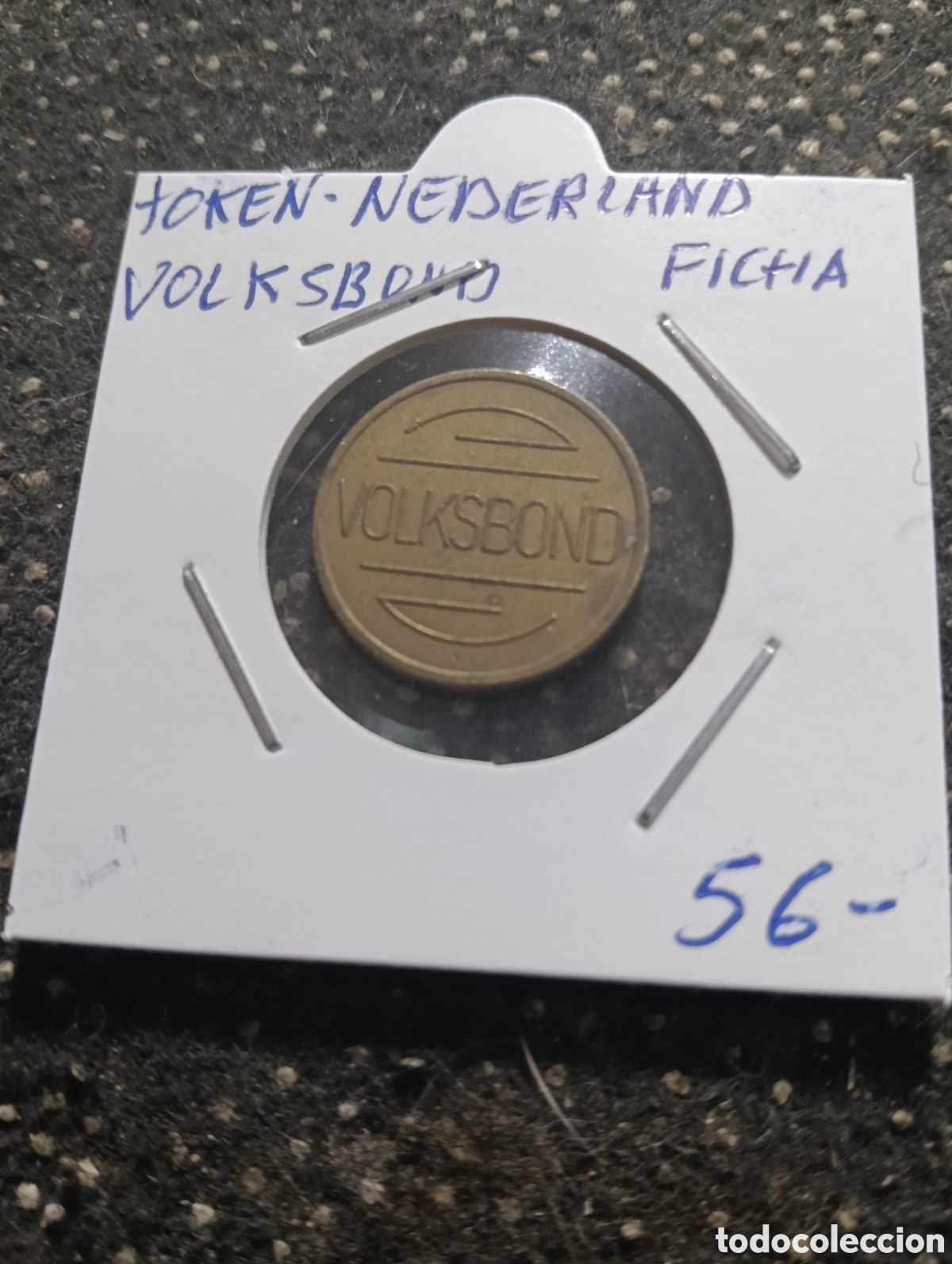 Monedas locales: Token o Jeton Nederland Holanda ficha Volksbond
