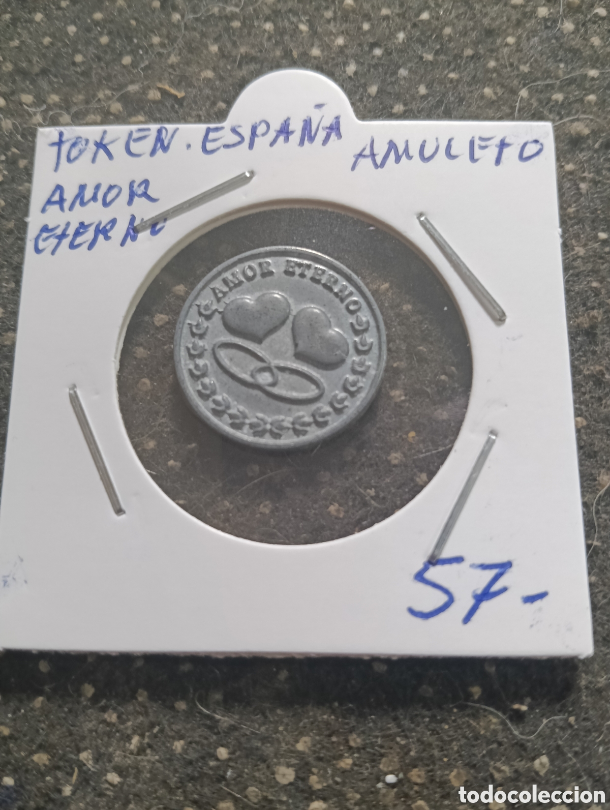 Monedas locales: Token o Jeton Espa&ntilde;a Amuleto Amor Eterno