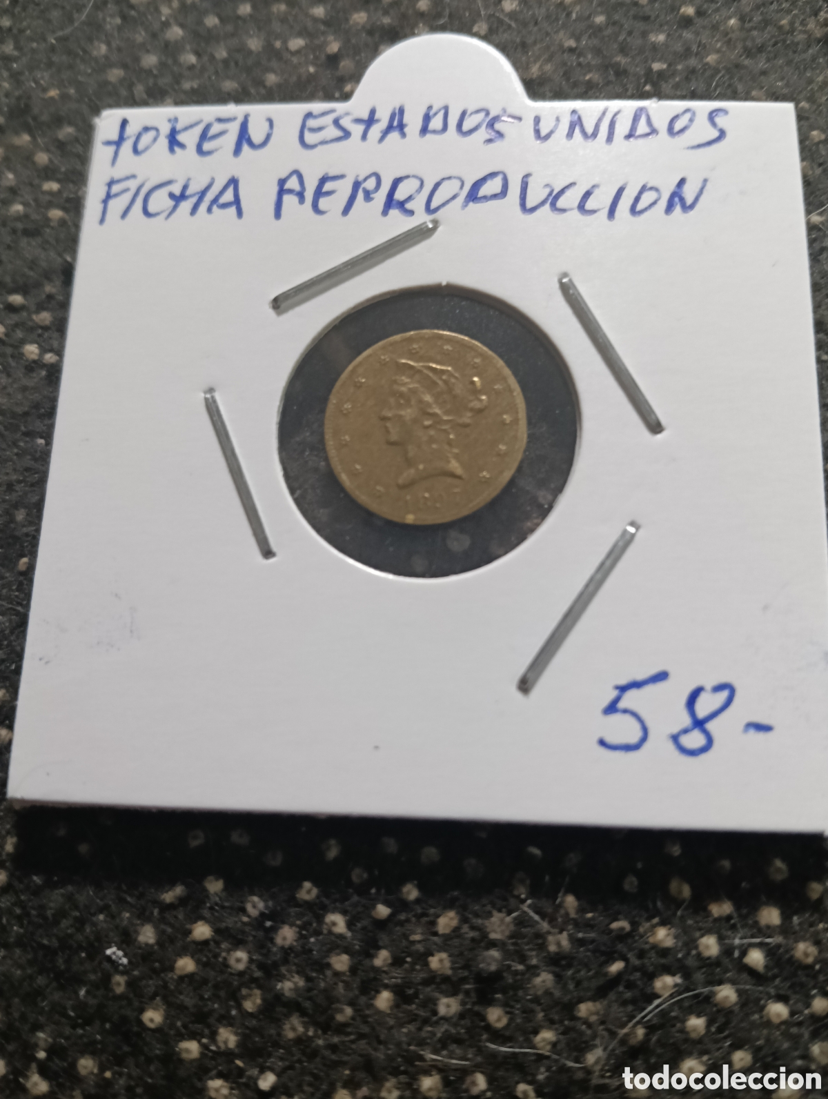 Monedas locales: Token o Jeton Estados Unidos Fichas Reproducci&oacute;n