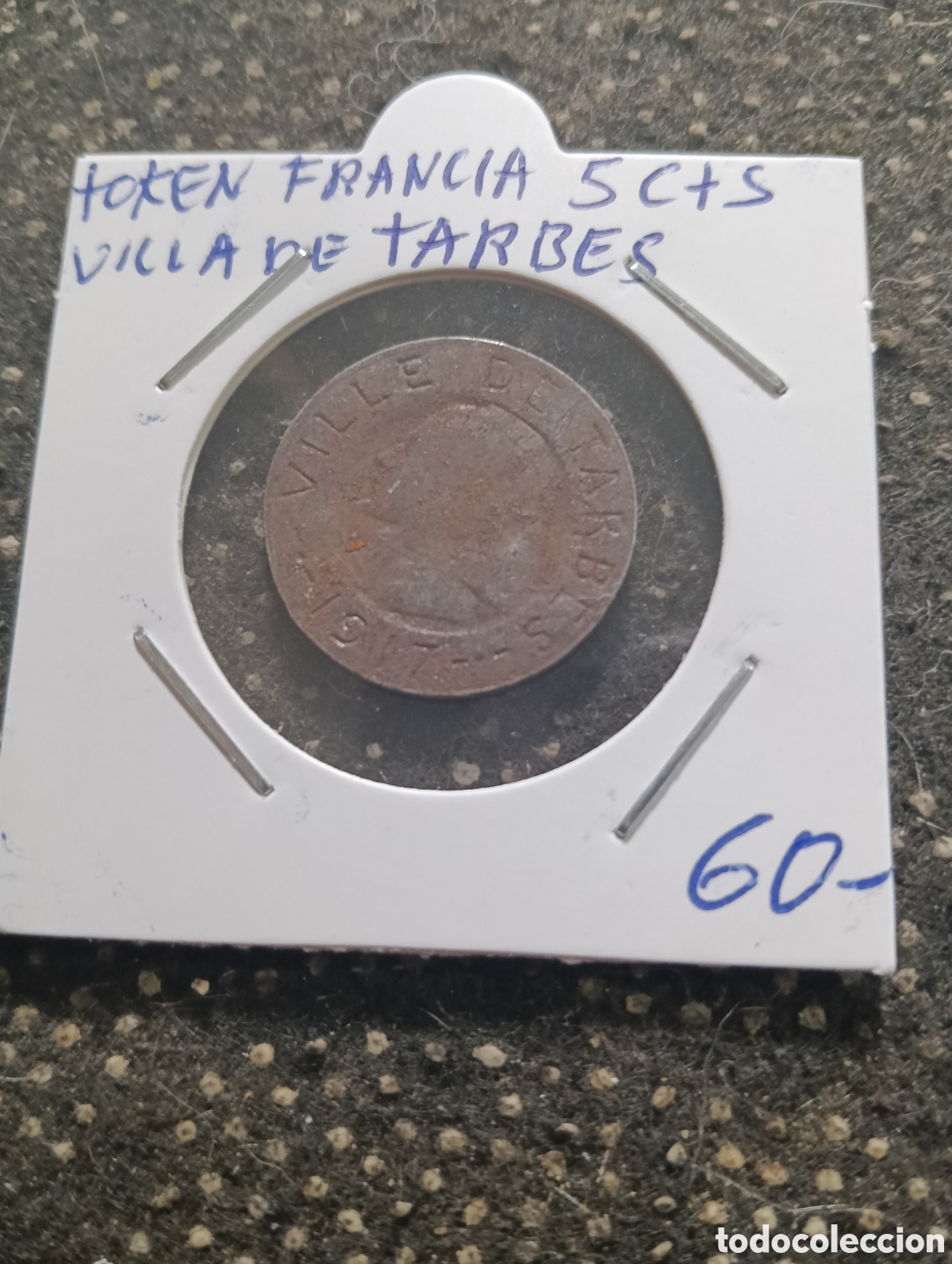 Monedas locales: Token o Jeton Francia 5 cts Villa de Tarbes