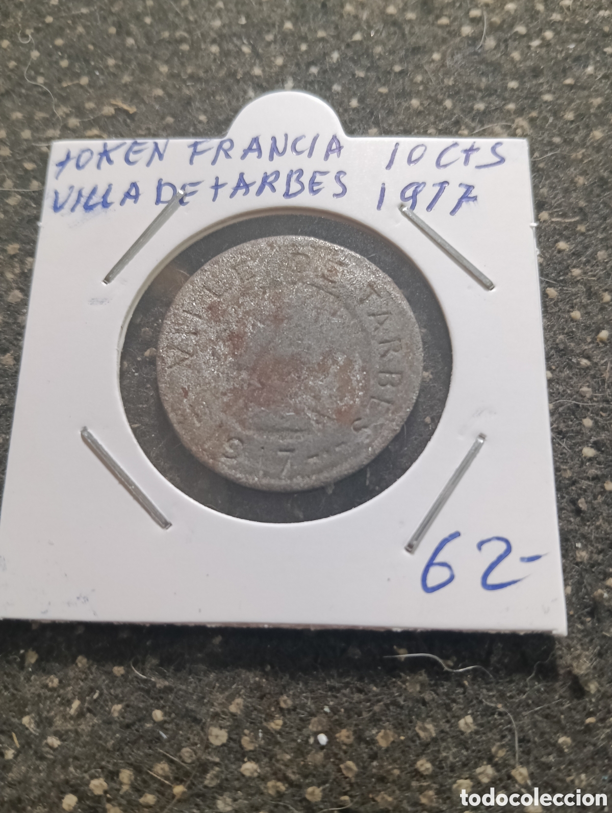 Monedas locales: Token o Jeton Francia 1917 10 cts Villa de Tarbes