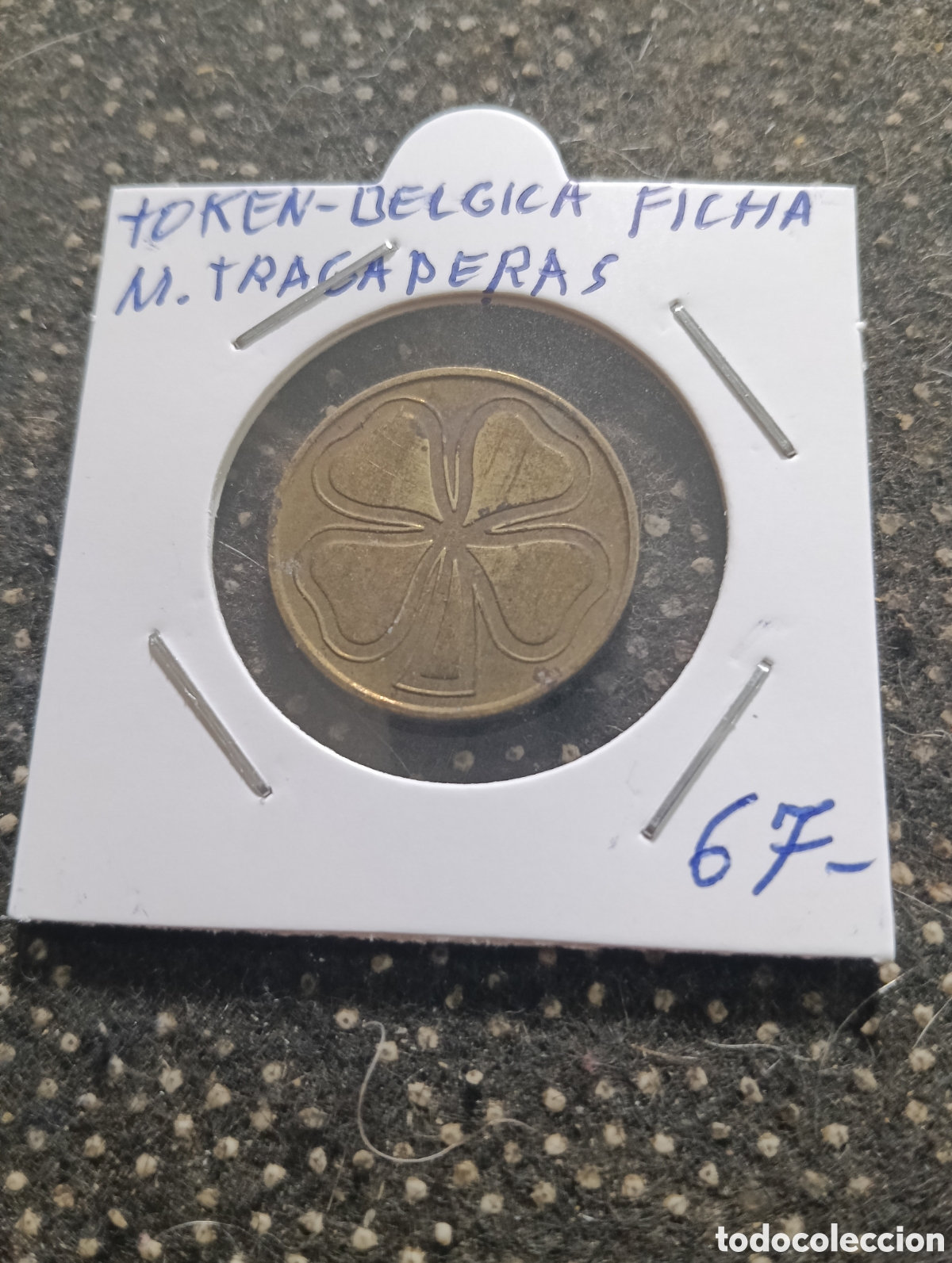 Monedas locales: Token o Jeton B&eacute;lgica ficha maquina tragaperras