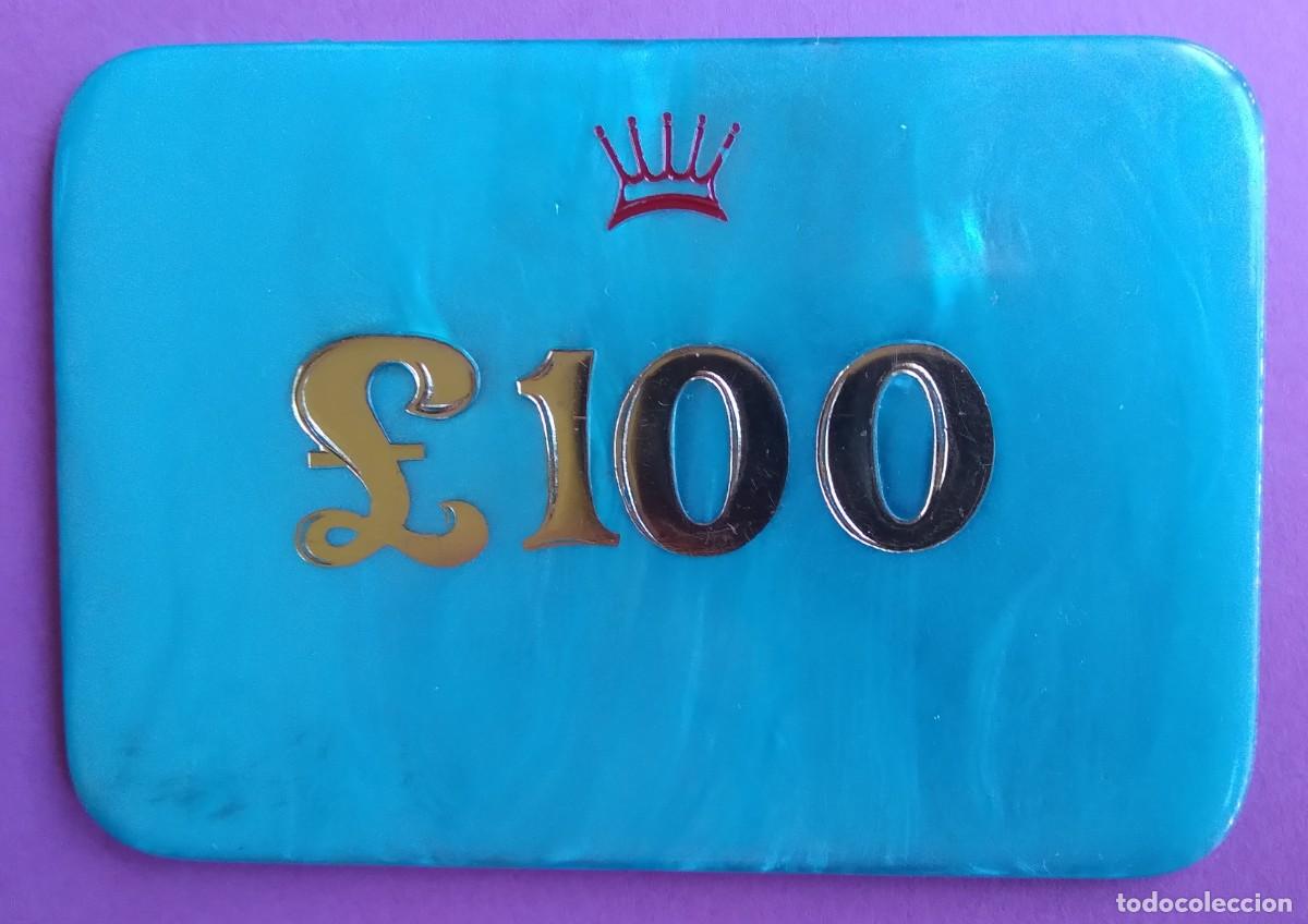 Monedas locales: CASINO SAVOY CLUB,100 LIBRAS* BAQUELITA