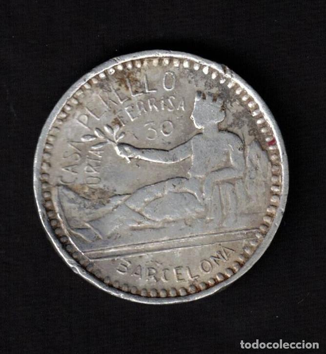 Monedas locales: FICHA COMERCIAL CASA PELLO &ndash; BARCELONA &ndash; TOKEN ANTIGUO