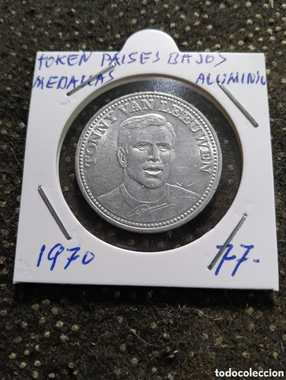 Monedas locales: Token o Jeton Pa&iacute;ses Bajos Tonny Van Leeuwen 1970 aluminio