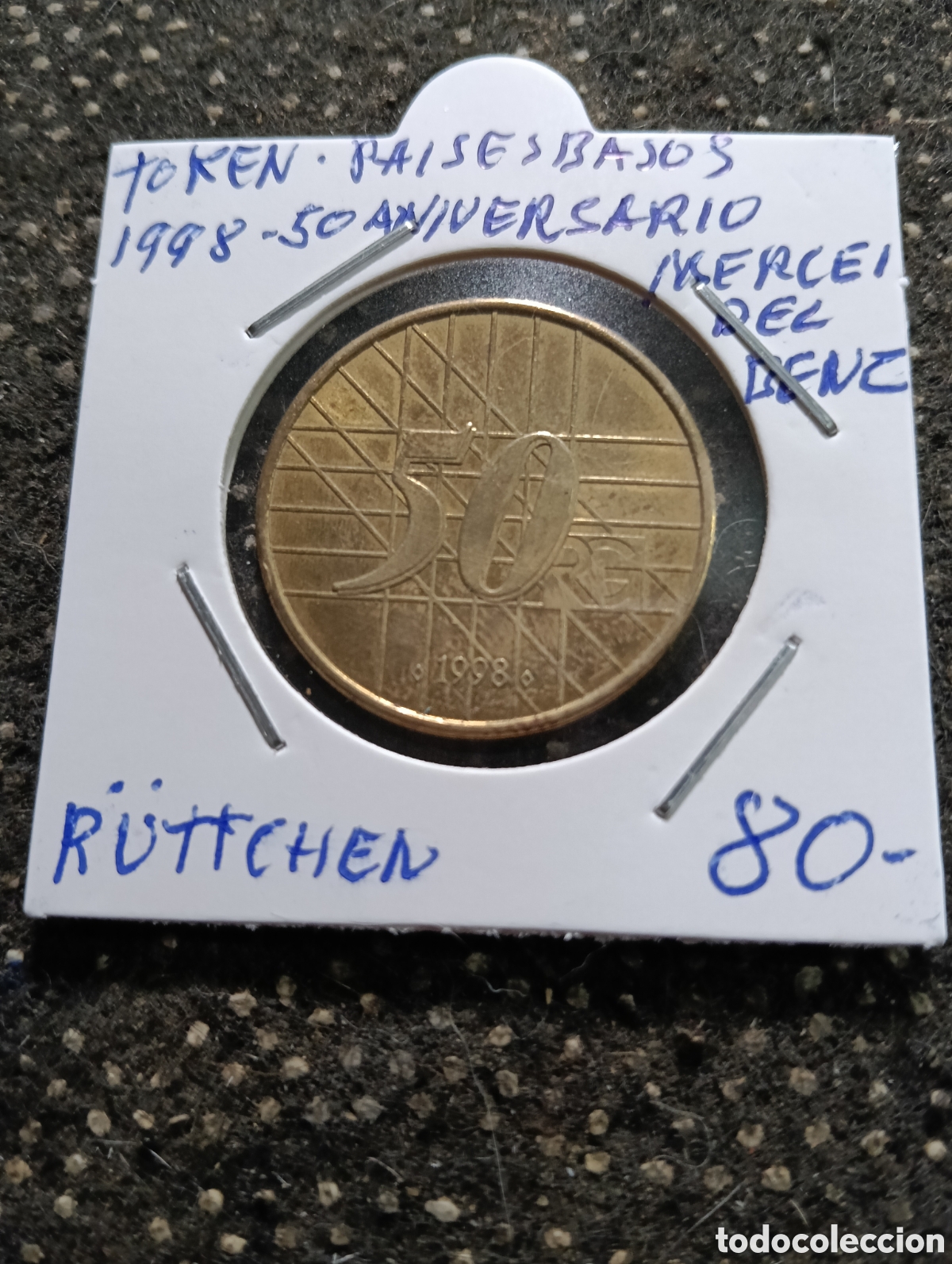 Monedas locales: Token o Jeton Pa&iacute;ses Bajos 1998 50 Aniversario Mercedes Benz R&uuml;ttchen
