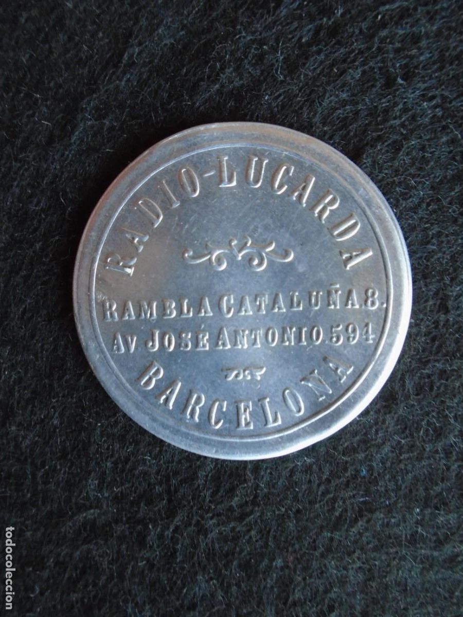 Monedas locales: (FCP-23)FICHA DE CONSUMO DE 10 CTS.RADIO LUCARDA (BARCELONA)