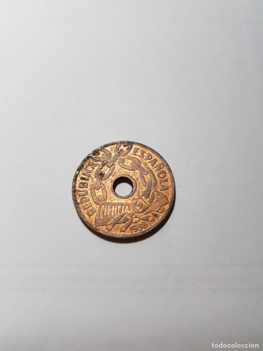 Monedas locales: ESPA&Ntilde;A-2&ordm; REPUBLICA-25 CENTIMOS-1938