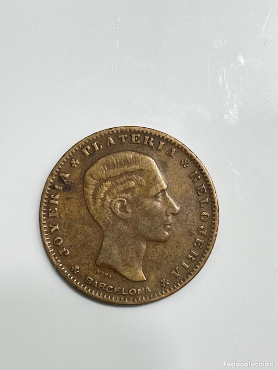 Monedas locales: Antigua Moneda JOYER&Iacute;A PLATER&Iacute;A RELOJER&Iacute;A LA ISLA DE CUBA BARCELONA ver fotos lote 9