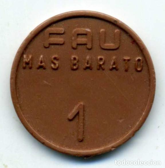 Monedas locales: XS- ZARAGOZA Supermercados FAU Ficha 1 peseta A&ntilde;os 70 ?