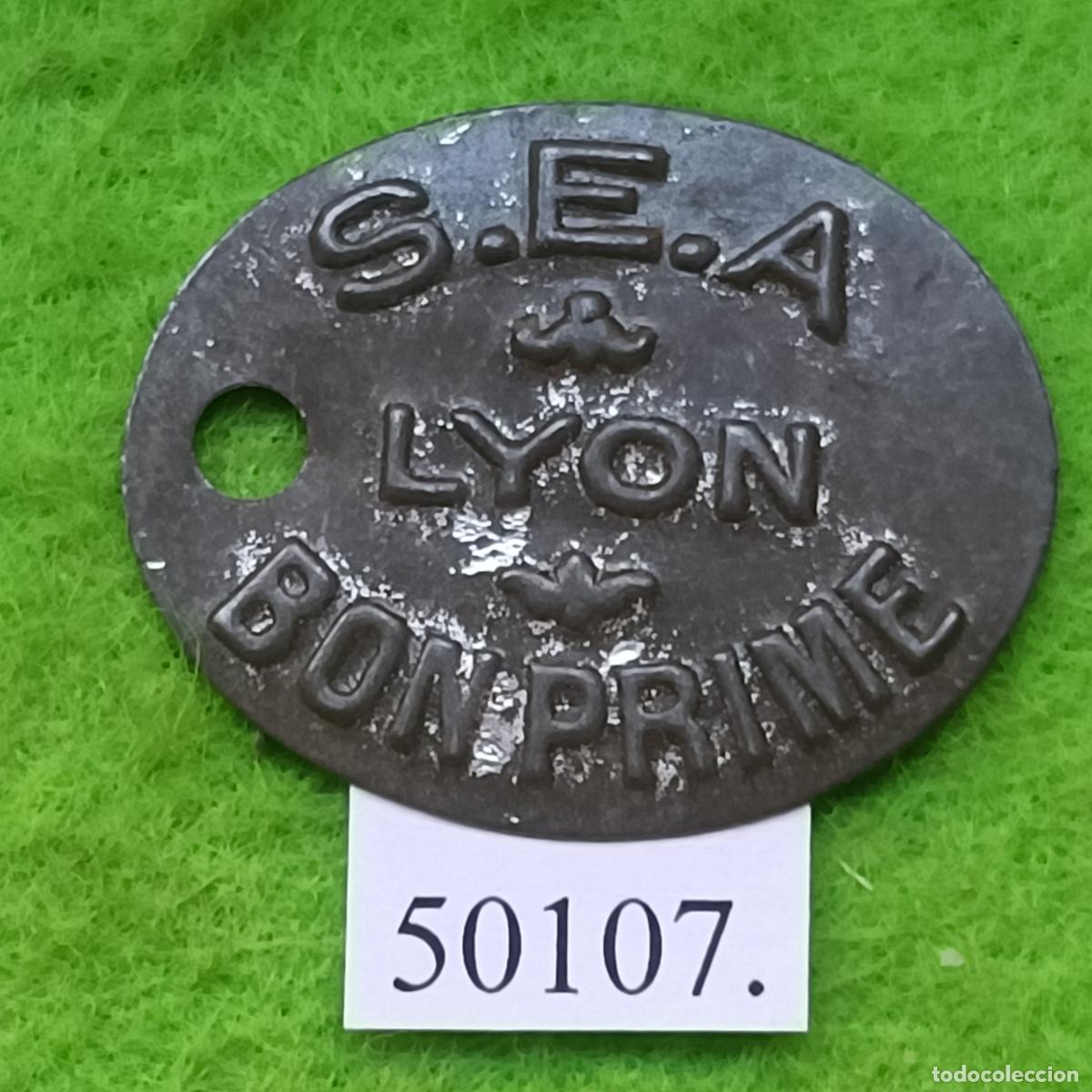 Monedas locales: ficha Francia, S.E.A. LYON / BON PRIME, Soci&eacute;t&eacute; &Eacute;conomique d'Alimentation, token, jet&oacute;n,