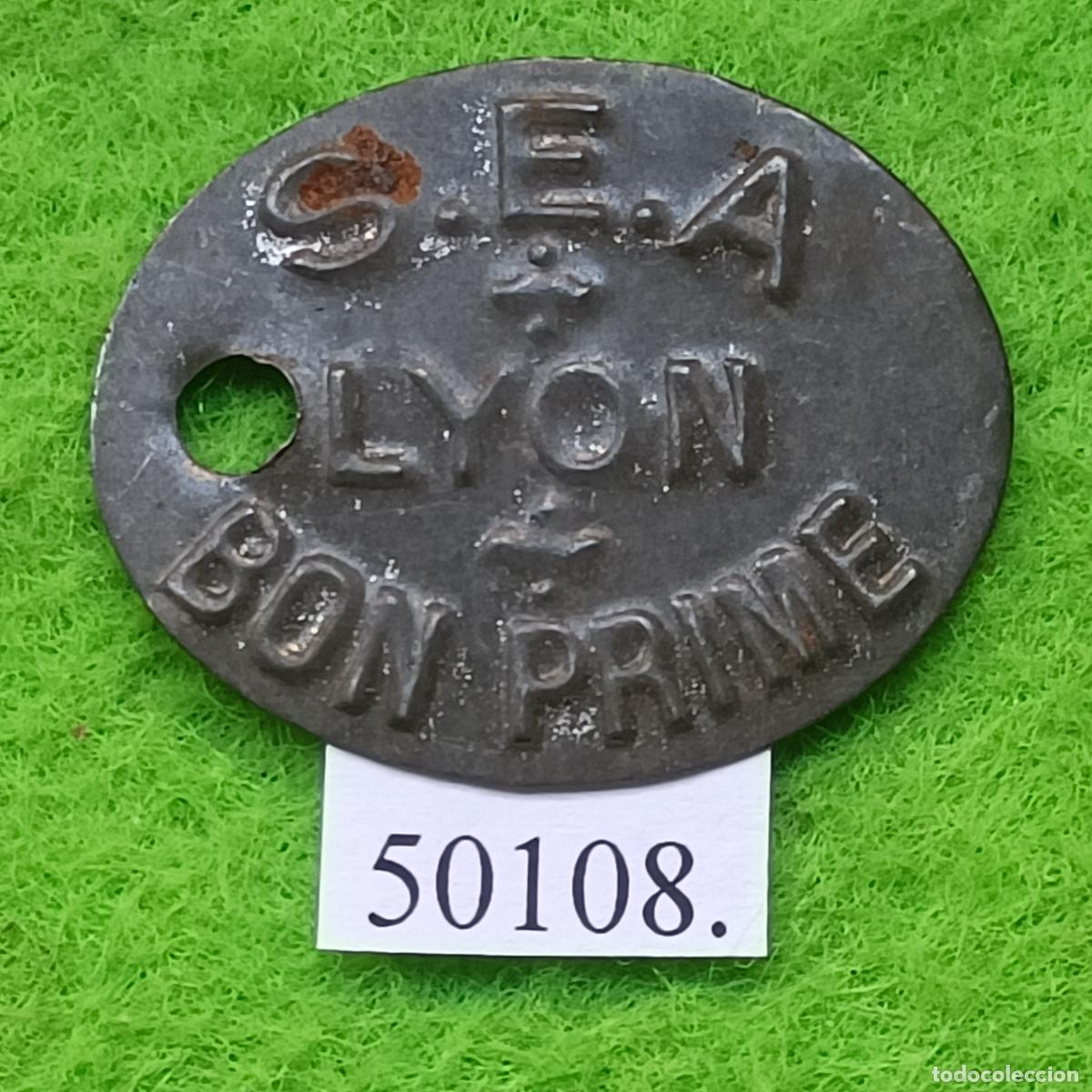 Monedas locales: ficha Francia, S.E.A. LYON / BON PRIME, Soci&eacute;t&eacute; &Eacute;conomique d'Alimentation, token, jet&oacute;n,