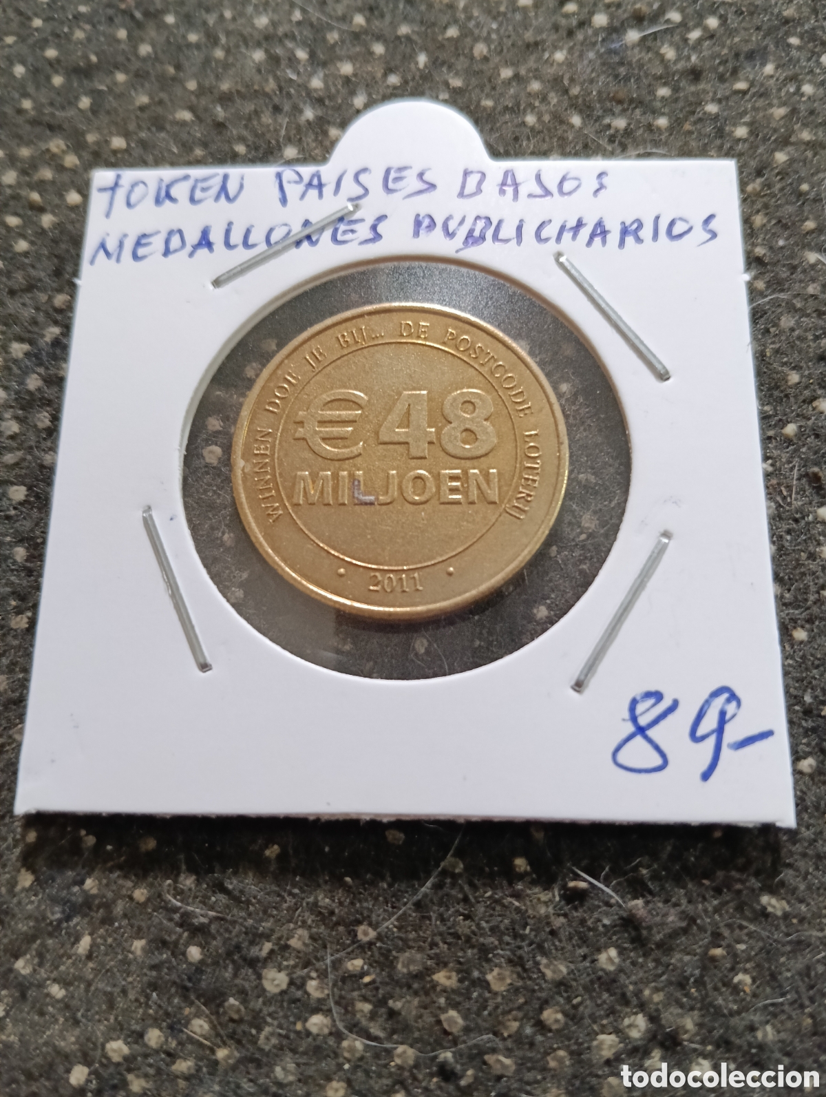 Monedas locales: Token o Jeton Pa&iacute;ses Bajos ficha de publicidad