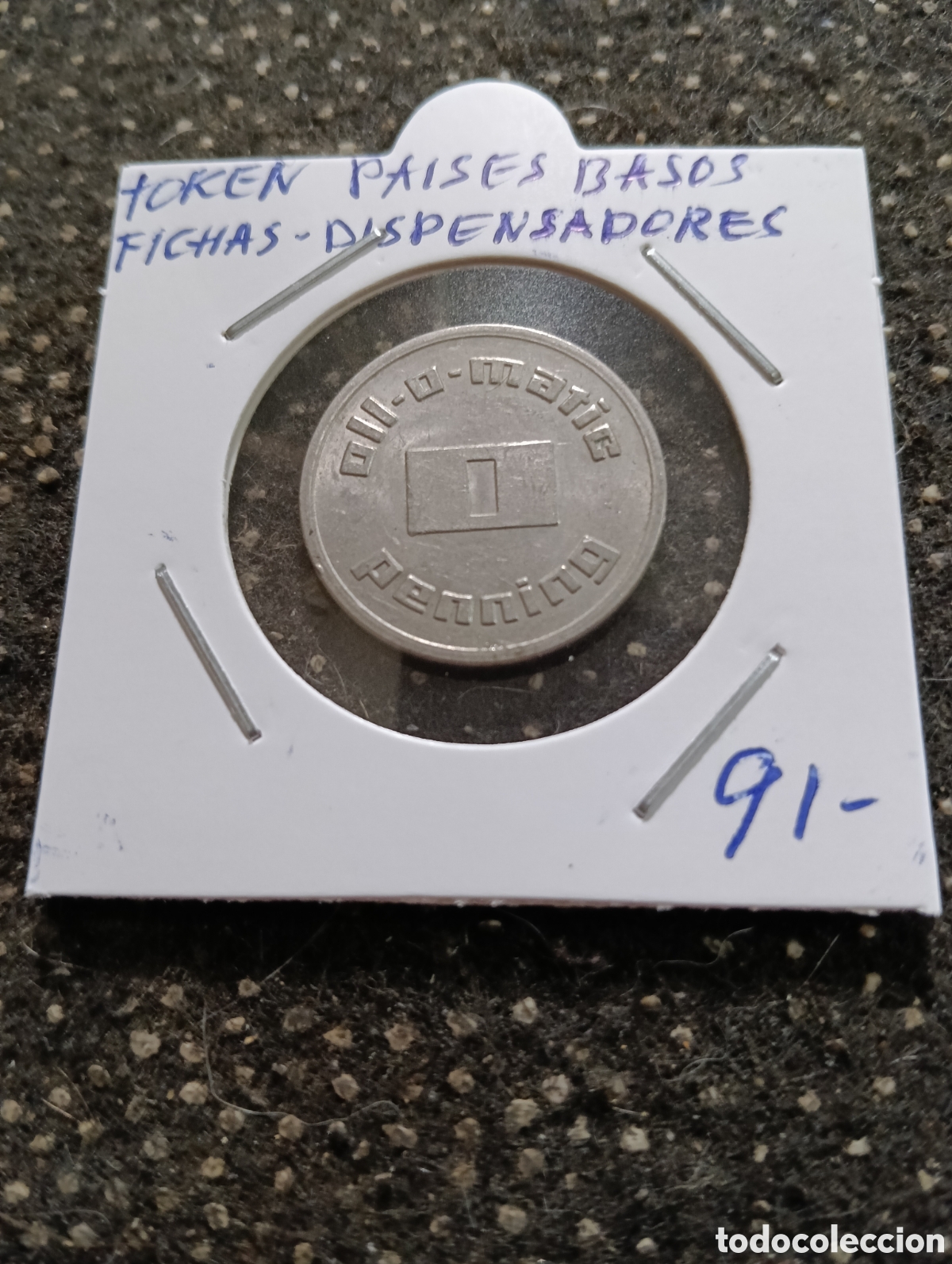 Monedas locales: Token o Jeton Pa&iacute;ses Bajos ficha de dispensador