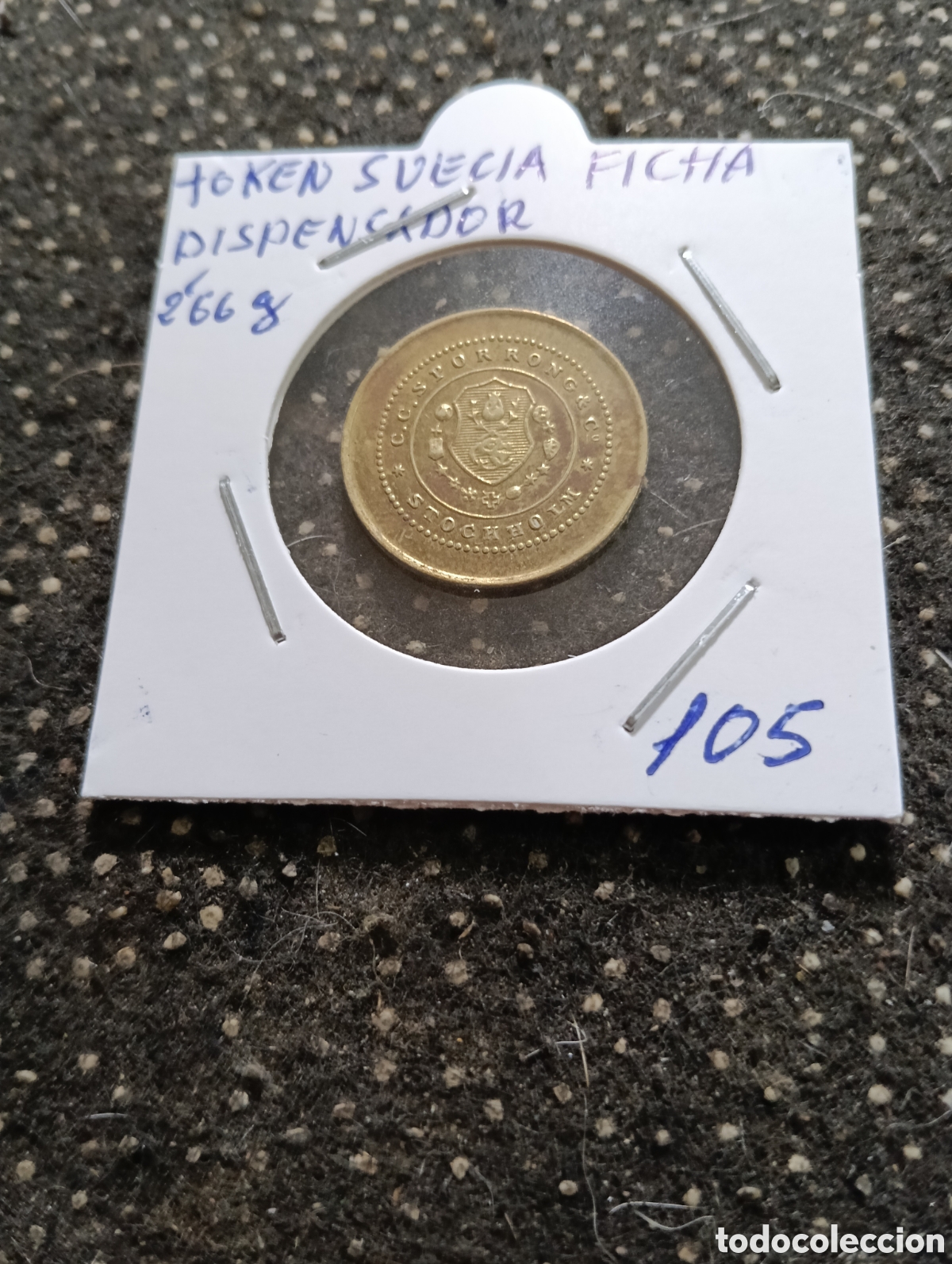 Monedas locales: Token o Jeton Suecia ficha de dispensadores