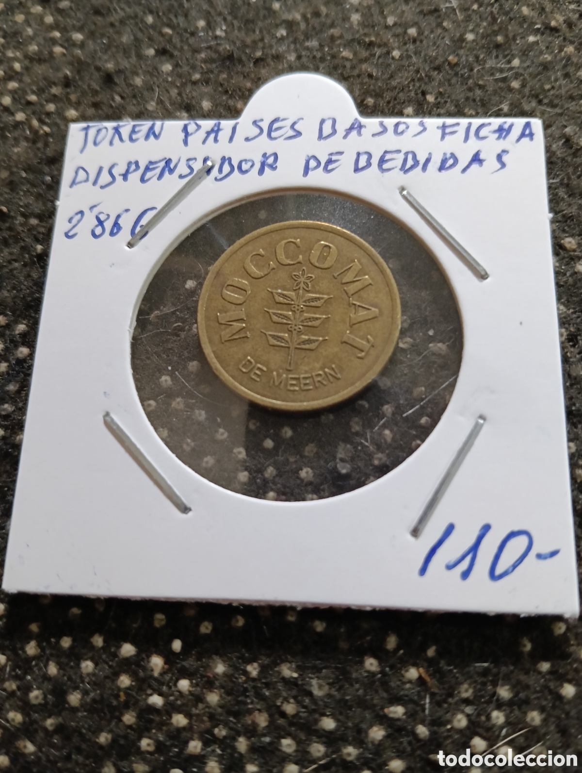 Monedas locales: Token o Jeton Pa&iacute;ses Bajos ficha. Dispensador de cantina MOCCOMAT