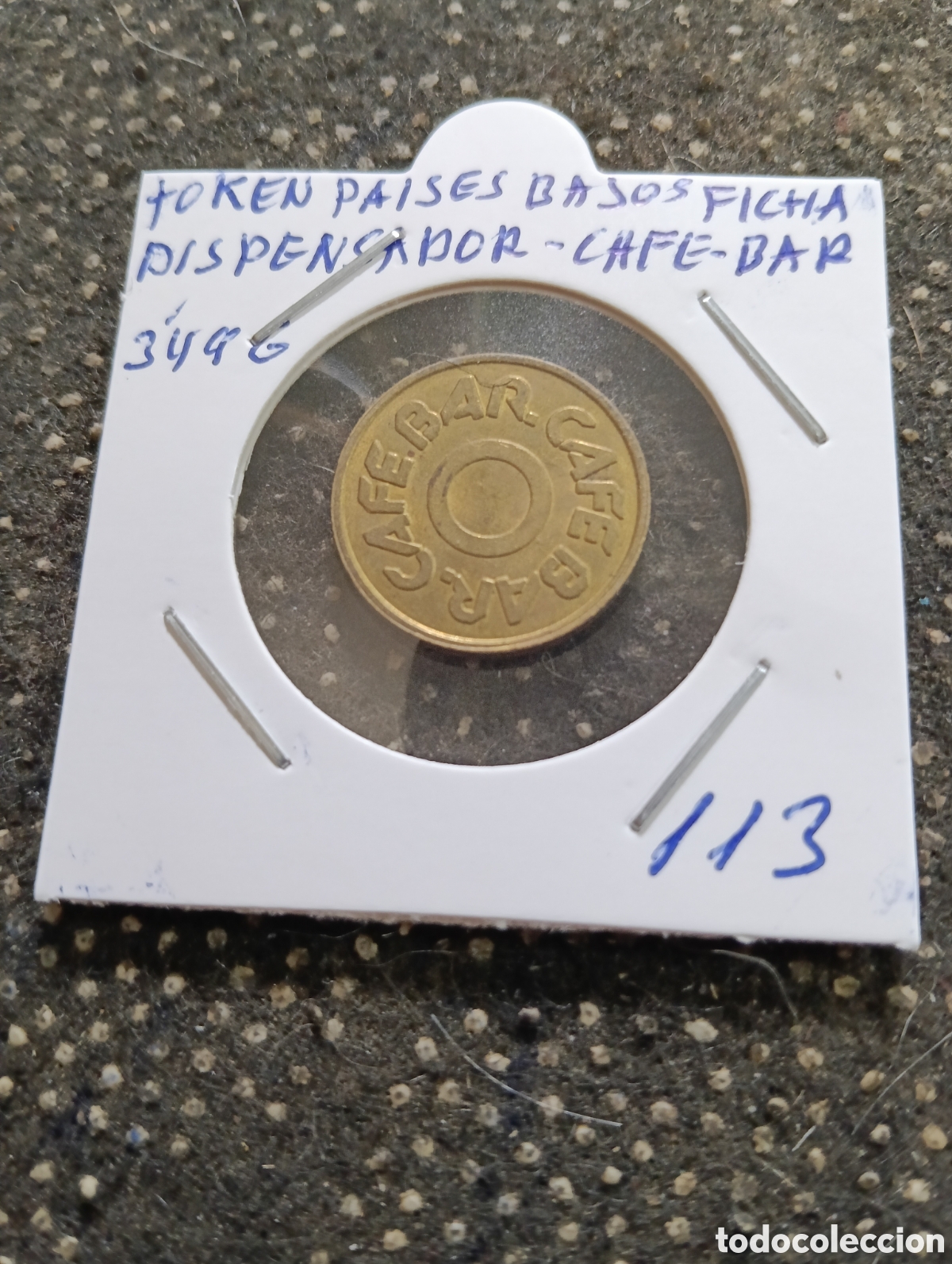 Monedas locales: Token o Jeton Pa&iacute;ses Bajos ficha. Dispensador de cantina