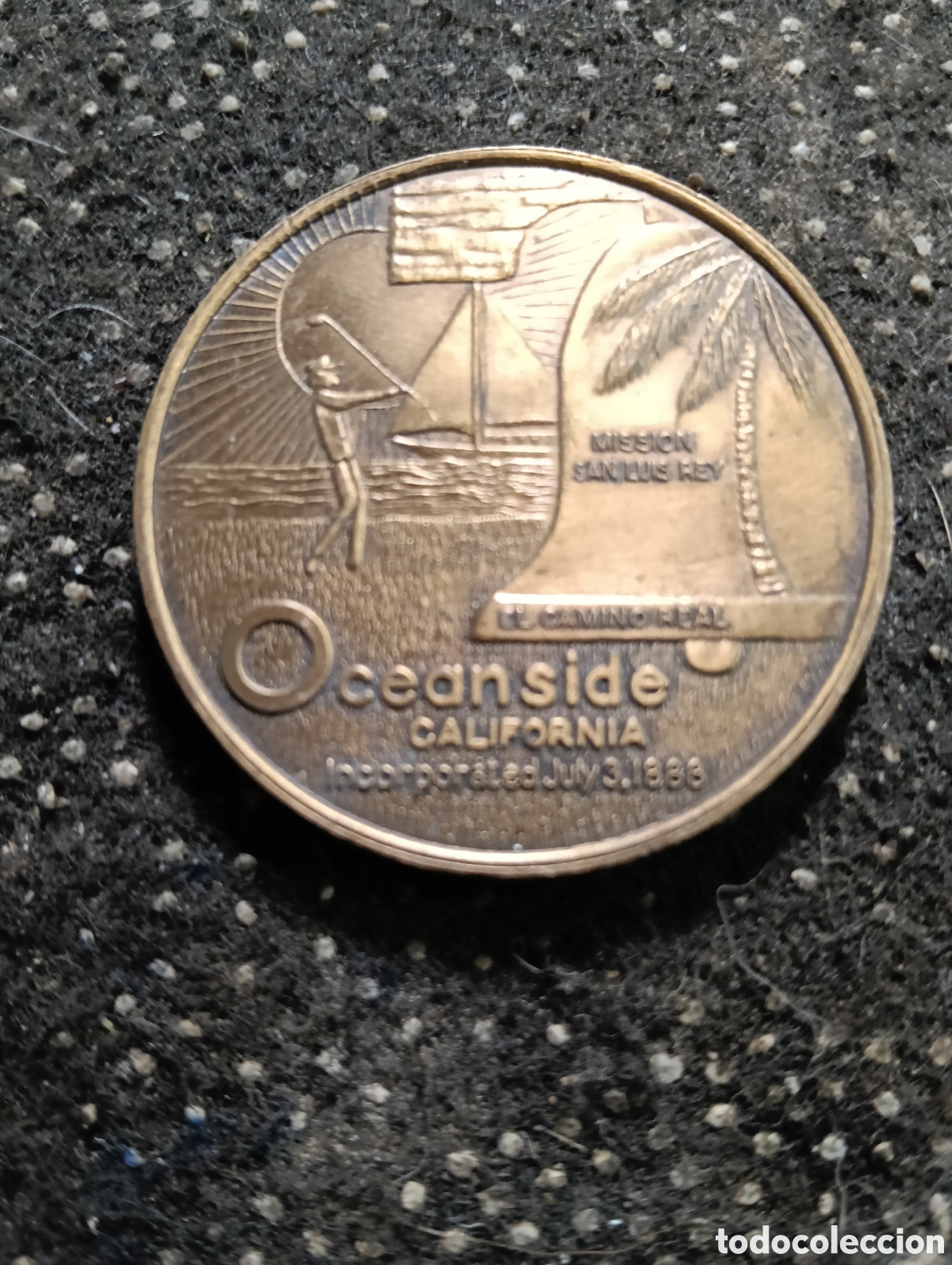 Monedas locales: Token o Jeton Medalla American Revolution Bicentennial California 1776