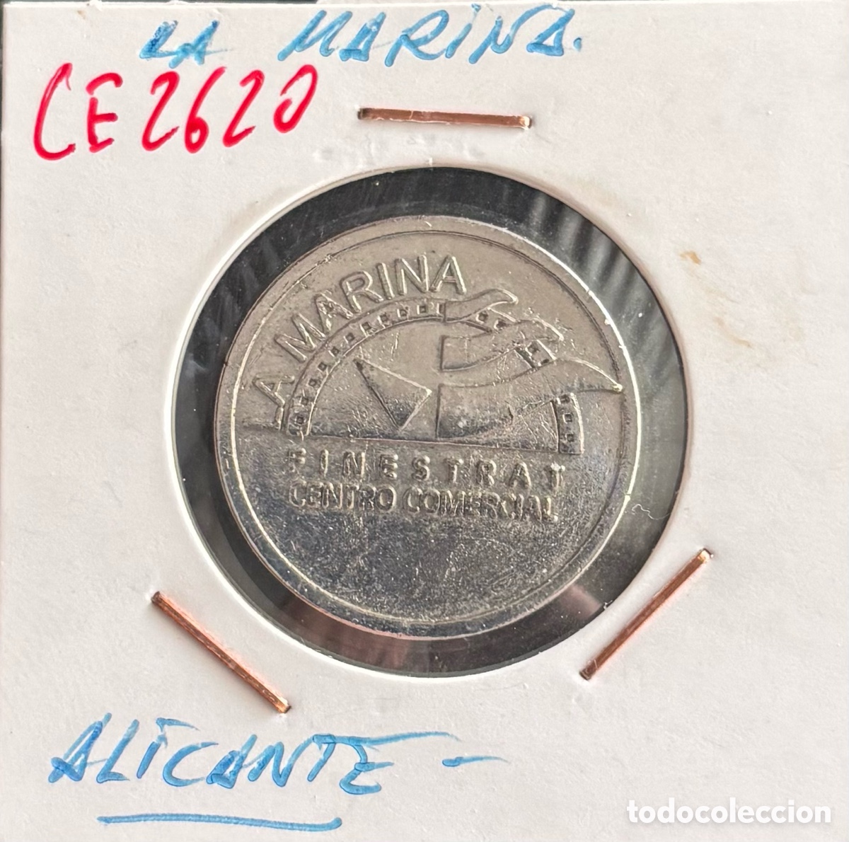 Monedas locales: Ficha monetaria. La Marina. Alicante