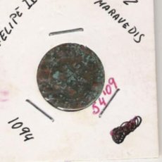 Monedas medievales: FELIPE II 2 MARAVEDIS 1094. Lote 20174370