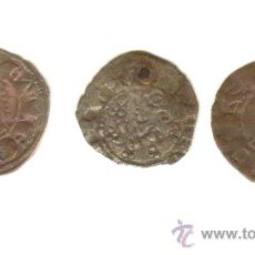 Monedas medievales: LOTE DE TRES PEPIONES DE FERNANDO IV (1295-1312) CUENCA TOLEDO Y SIN CECA. Lote 25939784