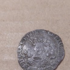Monedas medievales: RARO MEDIO CUARTILLO DE ENRIQUE IV CECA: SEVILLA. GRANADAS A AMBOS LADOS DEL BUSTO. ENVÍO GRATIS.