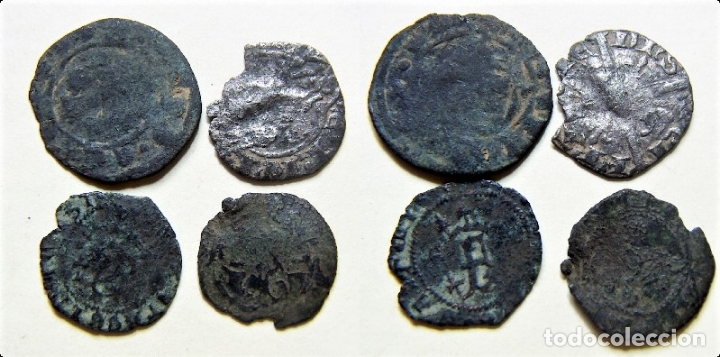 Monedas medievales: Lote de 4 monedas a identificar - Foto 1