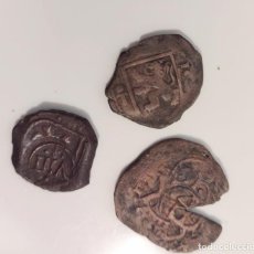Monedas medievales: LOTE 3 MONEDAS MEDIEVAL/RESELLOS, A IDENTIFICAR. Lote 212938517