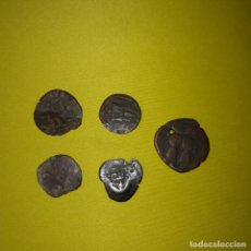 Monedas medievales: 5 MONEDAS MEDIEVALES. MARAVEDIES.. Lote 324797988