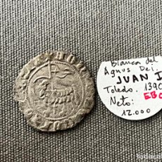 Monedas medievales: JUAN I , 1379/1390 . BLANCA DEL AGNUS DEY. VELLÓN. TOLEDO.. Lote 328053208