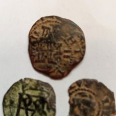 Monedas medievales: 3 MEDIEVALES - SIGLOS XVI-XVII. Lote 359084200