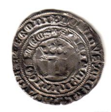 Monedas medievales: REAL PLATA PEDRO I EL CRUEL BURGOS (1350-1368) PUNTOS Y ESTRELLA A LOS LADOS P