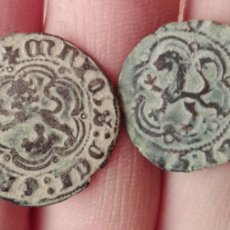 Monedas medievales: 2 PRECIOSAS MONEDAS DE ENRIQUE III.. Lote 401929094
