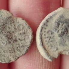 Monedas medievales: 2 CUADRANTES DE CASTELE,LEYENDA LATINA.. Lote 401930279
