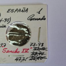 Monedas medievales: MONEDA DE 1 CORNADO DE SANCHO IV ( 1284-95 ) AB.297 DE LA CORUÑA EN MBC