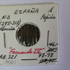 Monedas medievales: MONEDA DE 1 ND DE 1 PEPIÓN FERNANDO IV ( 1295-1312 ) DE LA CORUÑA , AB.321 EN MBC